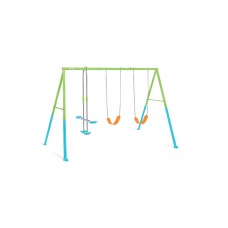 44121 Качели детские 343х254х211см тройные, цветные, от 3 до 10 лет