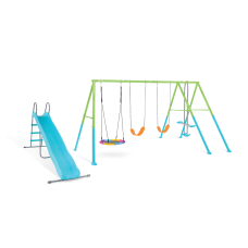 44151 Качели детские INTEX "КОМПЛЕКС 4 КАЧЕЛИ+ГОРКА" 472х254х211см от 3 до 10 лет